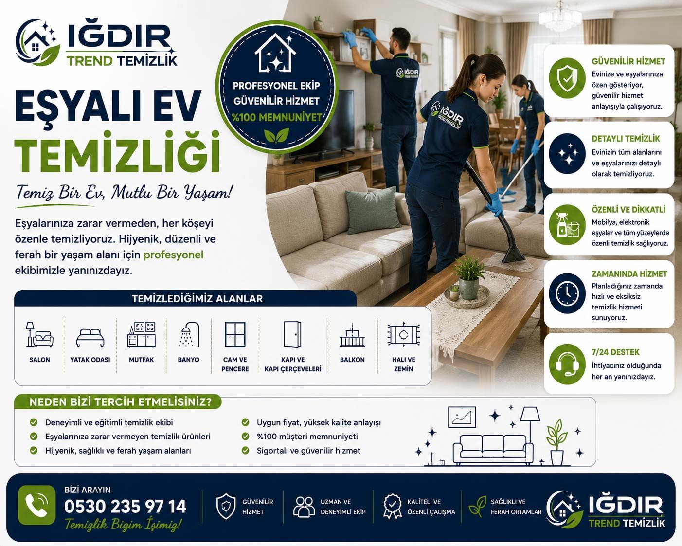 Eşyalı Ev Temizliği
